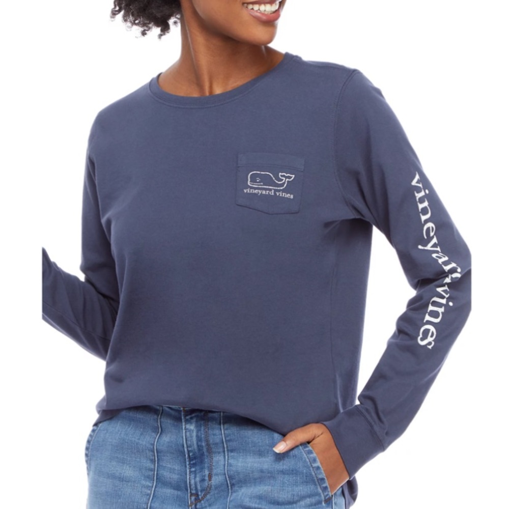 Vineyard Vines navy long sleeve
